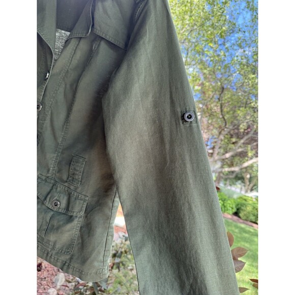 George Military Style Jacket‎ Linen /Cotton Women’s Size 16 Lightweight - Picture 7 of 14